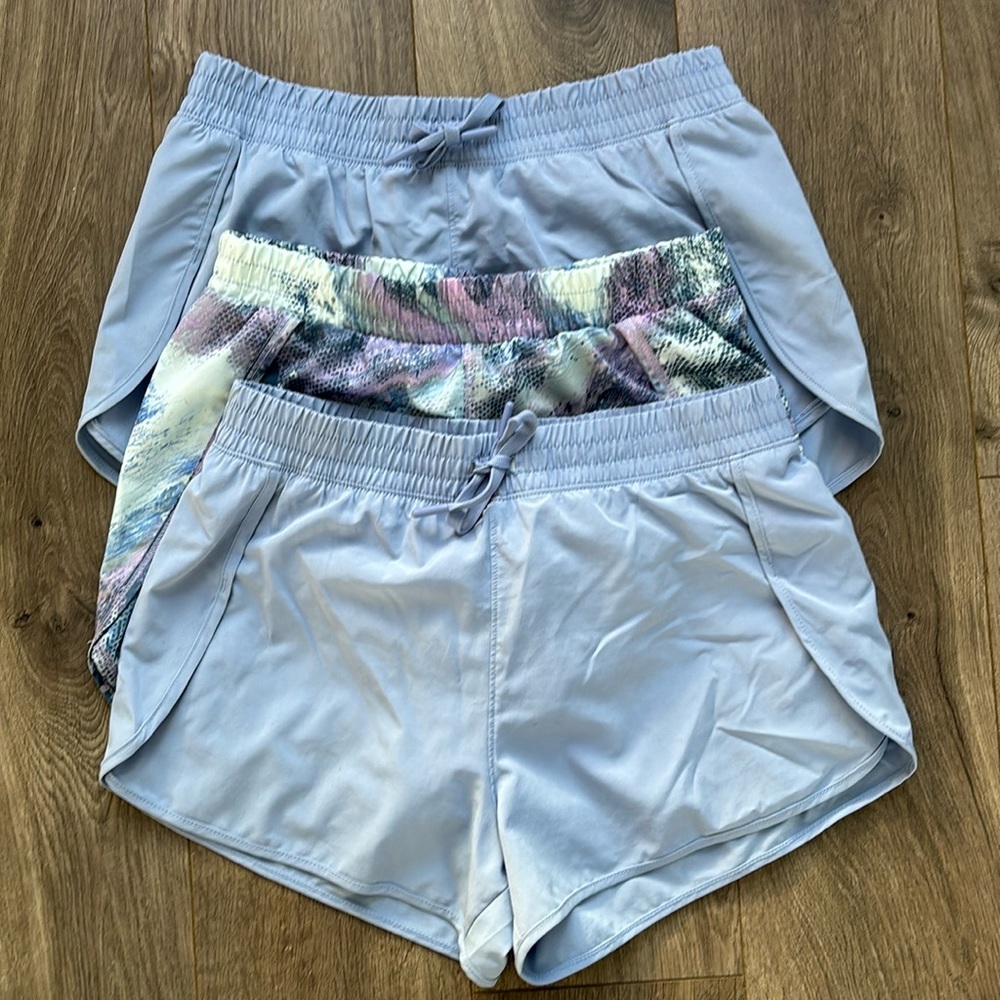 3 pairs of girls athletic lined shorts